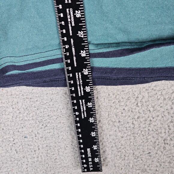 LL Bean Hoodie Sweatshirt Striped Rugby Polo Pullover Men’s Medium Traditional - Picture 3 of 10